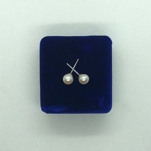 💛 925 White Pearl Earrings